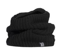 Heat Holders - Mens Fleece Lined Chunky Knit Thermal Neck Warmer - Black - One Size