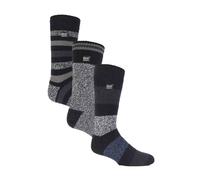 Heat Holders - Mens Twist Thermal Socks 3 Pack Soft Brushed Lining