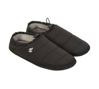 Heat Holders Mens Warm Comfy Drawstring Slippers - S - Black