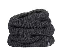 Heat Holders Mens Winter Warm Fleece Lined Chunky Knit Thermal Neck Warmer - One Size - Charcoal