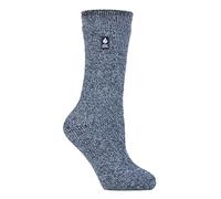 HEAT HOLDERS - Mens & Womens 2.3 Tog Original Thermal Socks | 3 Sizes | Thick Warm Fluffy Insulated Socks for Winter | Ideal for Raynauds (6-11, Denim)