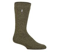 HEAT HOLDERS - Mens & Womens 2.3 Tog Original Thermal Socks | 3 Sizes | Thick Warm Fluffy Insulated Socks for Winter | Ideal for Raynauds (UK, Numeric, 6, 11, Regular, Regular, Pine Green)