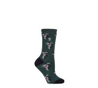 HEAT HOLDERS RHS The Royal Horticultural Society Women's Thermal Socks x RHS 1.6 TOG Lite, Warm, Fruit, Floral & Botanical Patterned, Gift for Gardeners, 1 Pair Size 4-8 Fruit Teal 4-8