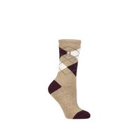 HEAT HOLDERS SOCKSHOP Ladies 1.6 TOG Lite Patterned and Striped Socks Pack of 1