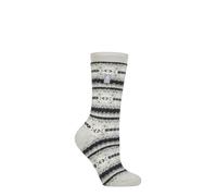 HEAT HOLDERS SOCKSHOP Ladies 1.6 TOG Lite Patterned and Striped Socks Pack of 1
