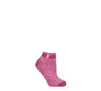 HEAT HOLDERS SOCKSHOP Ladies 2.3 TOG Patterned and Striped Ankle Slipper Socks Pack of 1