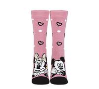 HEAT HOLDERS SOCKSHOP Ladies Disney Officially Licensed 1.6 TOG Lite Minnie Mouse Soft Warm Cosy Thermal Socks Pack of 1 Pink 4-8