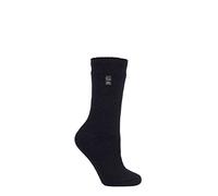 HEAT HOLDERS SOCKSHOP Ladies Outdoor 2.3 TOG Plain Dog Walking Socks Pack of 1 Black 4-8