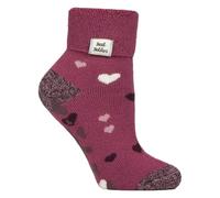 HEAT HOLDERS SOCKSHOP Ladies Socks - Turn Over Cuff Sleep Lite, Warm Chunky Thermal Bed Socks, Patterned, 1 Pair Pack Size 4-8