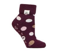 HEAT HOLDERS SOCKSHOP Ladies Socks - Turn Over Cuff Sleep Lite, Warm Chunky Thermal Bed Socks, Patterned, 1 Pair Pack Size 4-8