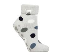 HEAT HOLDERS SOCKSHOP Ladies Socks - Turn Over Cuff Sleep Lite, Warm Chunky Thermal Bed Socks, Patterned, 1 Pair Pack Size 4-8