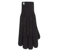 HEAT HOLDERS SOCKSHOP Ladies Willow Cable Gloves Pack of 1 Black S-M