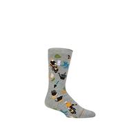 HEAT HOLDERS SOCKSHOP Mens 1.6 TOG Lite Hobby Thermal Socks Pack of 1 Mid Grey Gardening 6-11