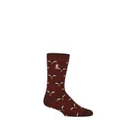 HEAT HOLDERS SOCKSHOP Mens 2.3 TOG Patterned and Plain Thermal Socks Pack of 1 (UK, Numeric, 6, 11, Regular, Regular, Bees)