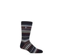 HEAT HOLDERS SOCKSHOP Mens 2.3 TOG Patterned and Plain Thermal Socks Pack of 1 (UK, Numeric, 6, 11, Regular, Regular, Astana Navy/Denim)