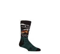 HEAT HOLDERS SOCKSHOP Mens 2.3 TOG Patterned and Plain Thermal Socks Pack of 1 (UK, Numeric, 6, 11, Regular, Regular, Cabin)