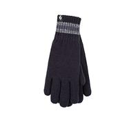HEAT HOLDERS SOCKSHOP Mens Cedar Stripe Cuff Gloves Pack of 1 Navy S/M
