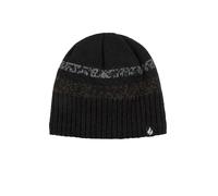 HEAT HOLDERS SOCKSHOP Mens Hat - 'Tromso', Striped, Patterned, Deep Rib, Outdoor, Walking, Thermal, Warm & Cosy 1 Pack One Size Black