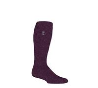 HEAT HOLDERS SOCKSHOP Mens Outdoor 2.3 TOG Plain Long Leg Gardening Socks Pack of 1 Plum 6-11