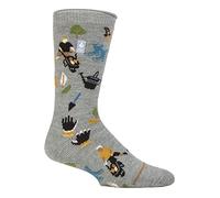 HEAT HOLDERS SOCKSHOP Mens Socks - 1.6 TOG 'Lite' Warm Thermal 'Fun Feet' Novelty Patterned Socks Great Gift Idea in a 1 Pair Pack Size 6-15