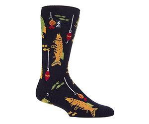 HEAT HOLDERS SOCKSHOP Mens Socks - 1.6 TOG 'Lite' Warm Thermal 'Fun Feet' Novelty Patterned Socks Great Gift Idea in a 1 Pair Pack Size 6-14