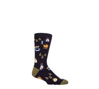 HEAT HOLDERS SOCKSHOP Mens Thermal Socks 1.6 TOG Lite Hobby Designs Gift for Him Dad Father's Day Pack of 1 Navy Outdoors 6-11