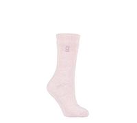 HEAT HOLDERS SOCKSHOP Thermal Socks - Ladies Warm Cosy Winter Colourful 2.3 TOG Plain Thermal Socks in a 1 Pair Pack Size 4-8 Dusted Pink 4-8