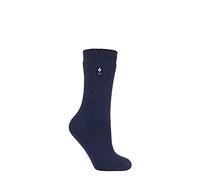 HEAT HOLDERS SOCKSHOP Thermal Socks - Ladies Warm Cosy Winter Colourful 2.3 TOG Plain Thermal Socks in a 1 Pair Pack Size 4-8 Navy 4-8