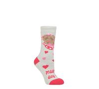 HEAT HOLDERS SOCKSHOP Women's Socks - Fun Feet Lite Warm Thermal Novelty Patterned Socks 1 Pair Size 4-8 Gift Idea for Winter Mums Day Off 4-8