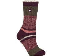 Heat Holders Soft Ladies Winter Stripe Patterned Thermal Socks - - Size: 4-6