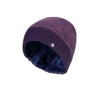Heat Holders Thermal Knitted Beanie Hat For Winter In Purple Purple One Size