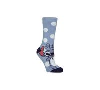 Heat Holders Thermal Lilo Stich Patterned Socks For Winter In Blue Blue 4-8