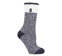 HEAT HOLDERS Thermal Winter Warm Twist Original Socks (Snowdrop 467-BLK)