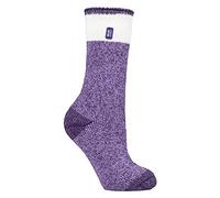 HEAT HOLDERS Thermal Winter Warm Twist Original Socks (Snowdrop 467-PUR)