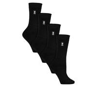 HEAT HOLDERS Ultra Lite - 4 Pair Multipack Ladies Thermal Socks | Ultra Thin Warm Socks for Dress Socks in Winter (4-8, Black)