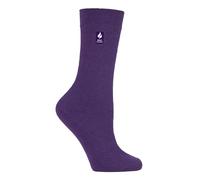 HEAT HOLDERS Ultra Lite - Ladies Thin Lightweight 1.0 TOG Winter Warm Casual Thermal Dress Socks (4-8 uk, Violet)