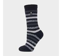 HEAT HOLDERS - Women's 2.3 tog Luxury Thick Fluffy Thermal Socks for Winter 4-8 UK (4-8 UK, Rosebud Black)