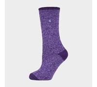 HEAT HOLDERS - Ladies Thermal Socks for Winter | Outdoor & Indoor Socks | Cuddly & Fluffy | Gifts for Women (4-8 UK, Primrose Purple)
