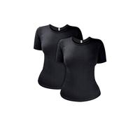 Heat Holders Women's 2 Pack Short Sleeve Thermal Top for Winter in Black | Size: 16-18 Heat Holders Black 16-18