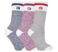 Set of 3 Insulated Thermal Socks for Ultimate Cold Weather Comfort - Black