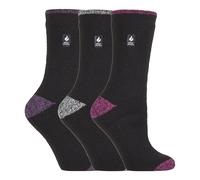 HEAT HOLDERS - 3 Pack Multipack Ladies Insulated Thermal Socks for Winter (4-8, Prague)