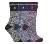 Heat Holders Womens - 3 Pack Multipack Ladies Insulated Thermal Socks for Winter - Tuscany - Multicolour - Size UK 4-8