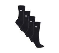 Heat Holders Women's 4 Pairs Ultra Lite Extra Thin 1.0 TOG Casual Thermal Socks in Black | Size: 4-8 Heat Holders Black 4-8