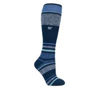 Heat Holders Women's Extra Long 2.3 TOG Winter Knee High Thermal Ski Socks in Blue | Size: 4-8 Heat Holders Blue 4-8