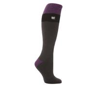 Heat Holders Women's Extra Long 2.3 TOG Winter Knee High Thermal Ski Socks in Grey | Size: 4-8 Heat Holders Grey 4-8