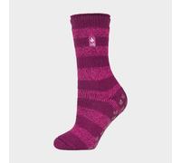 Heat Holders Womens - Ladies Thick Winter Thermal Non Slip Slipper Socks - Fuchsia - Size 4-6.5 (UK Shoe)