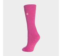 Heat Holders Women's Extra Warm Fluffy Thermal Slipper Socks, Pink 4-8