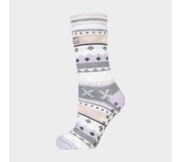 Heat Holders - Womens Fairisle Winter Non Slip Thick Slipper Socks with Grips