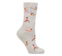 Heat Holders Womens Fun Hobby Socks Lite | Novelty Winter Fleece Lined Thermal Socks (4-8, Namaste)
