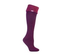 Heat Holders Womens - Ladies Thermal Wellington Boot Socks in 7 colours - Fuchsia Nylon - Size UK 4-6.5